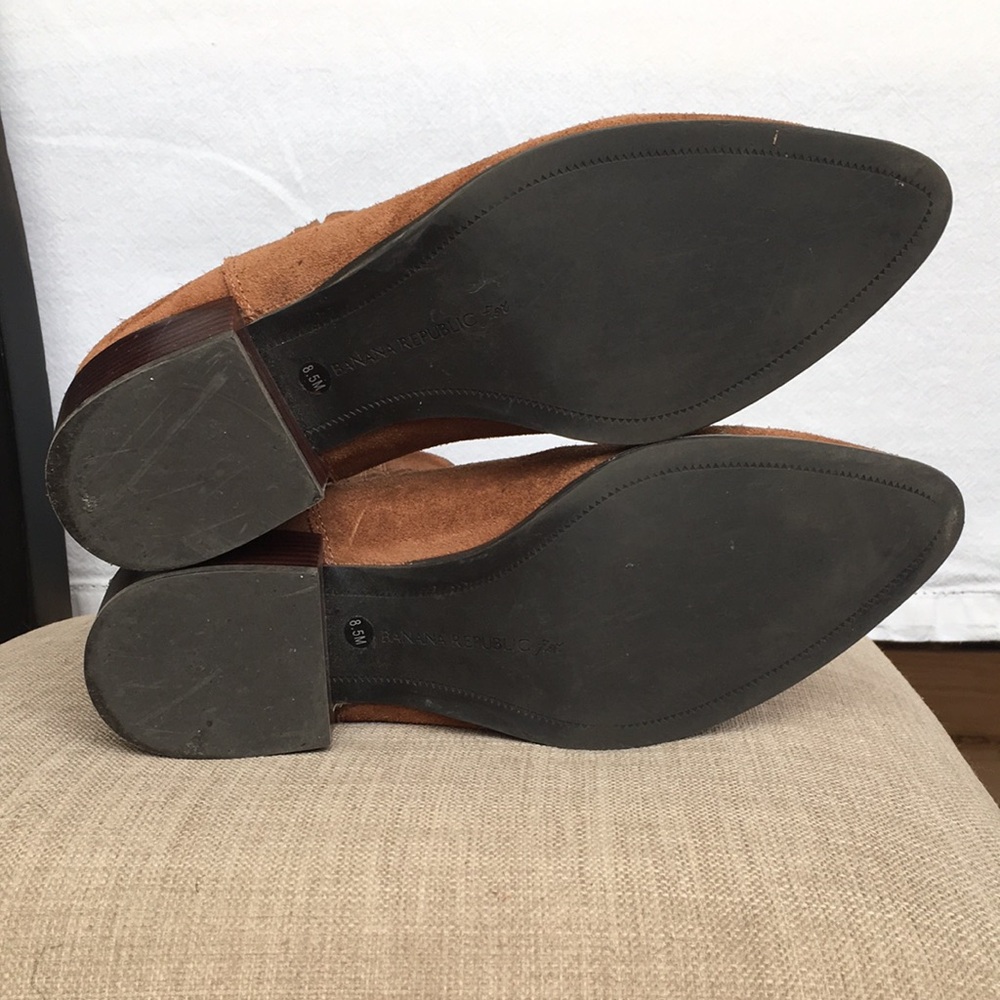 Banana Republic Brown Suede Ankle Boots - Picture 5 of 10